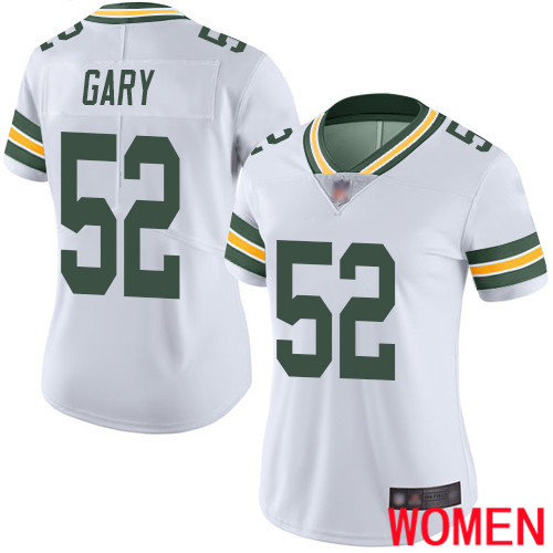 Green Bay Packers Limited White Women #52 Gary Rashan Road Jersey Nike NFL Vapor Untouchable->women nfl jersey->Women Jersey
